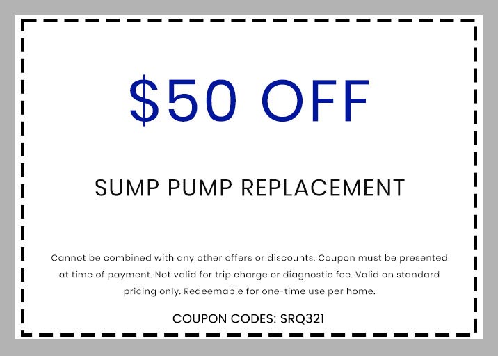 Discounts on Sump Pump Replacement