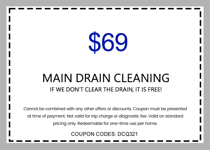 Discounts on Main Drain Cleaning